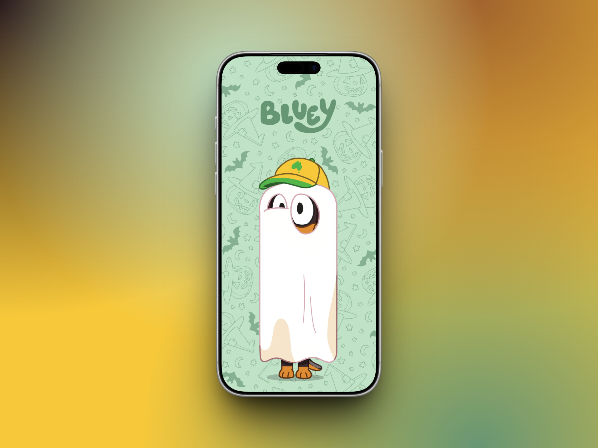 Bluey as a cute ghost