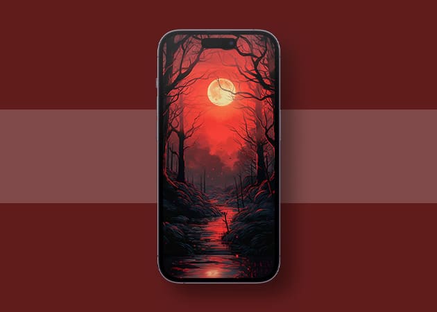 Halloween red mood scary wallpaper Red Mood scary Halloween wallpaper